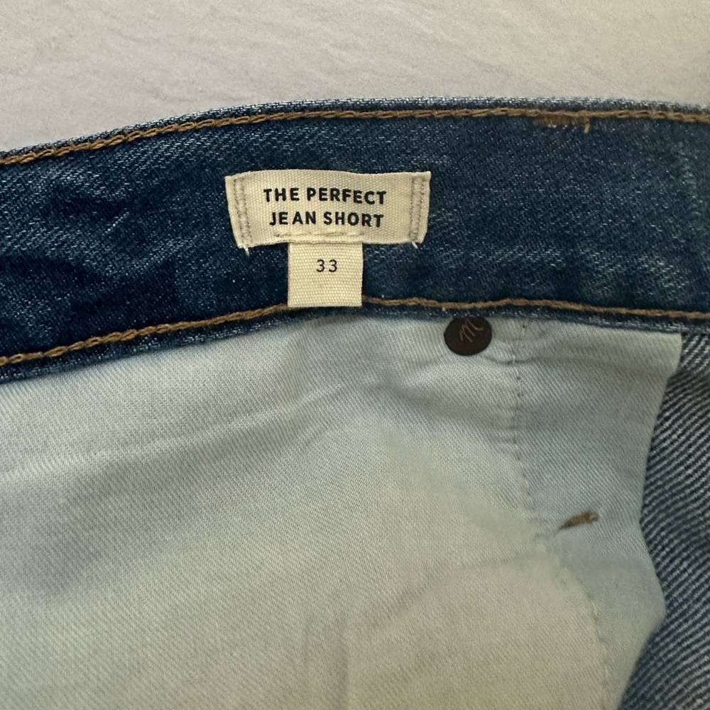 NWT Madewell Women's The Perfect Jean Denim Shorts - L4401 Size W33 - Picture 16 of 16